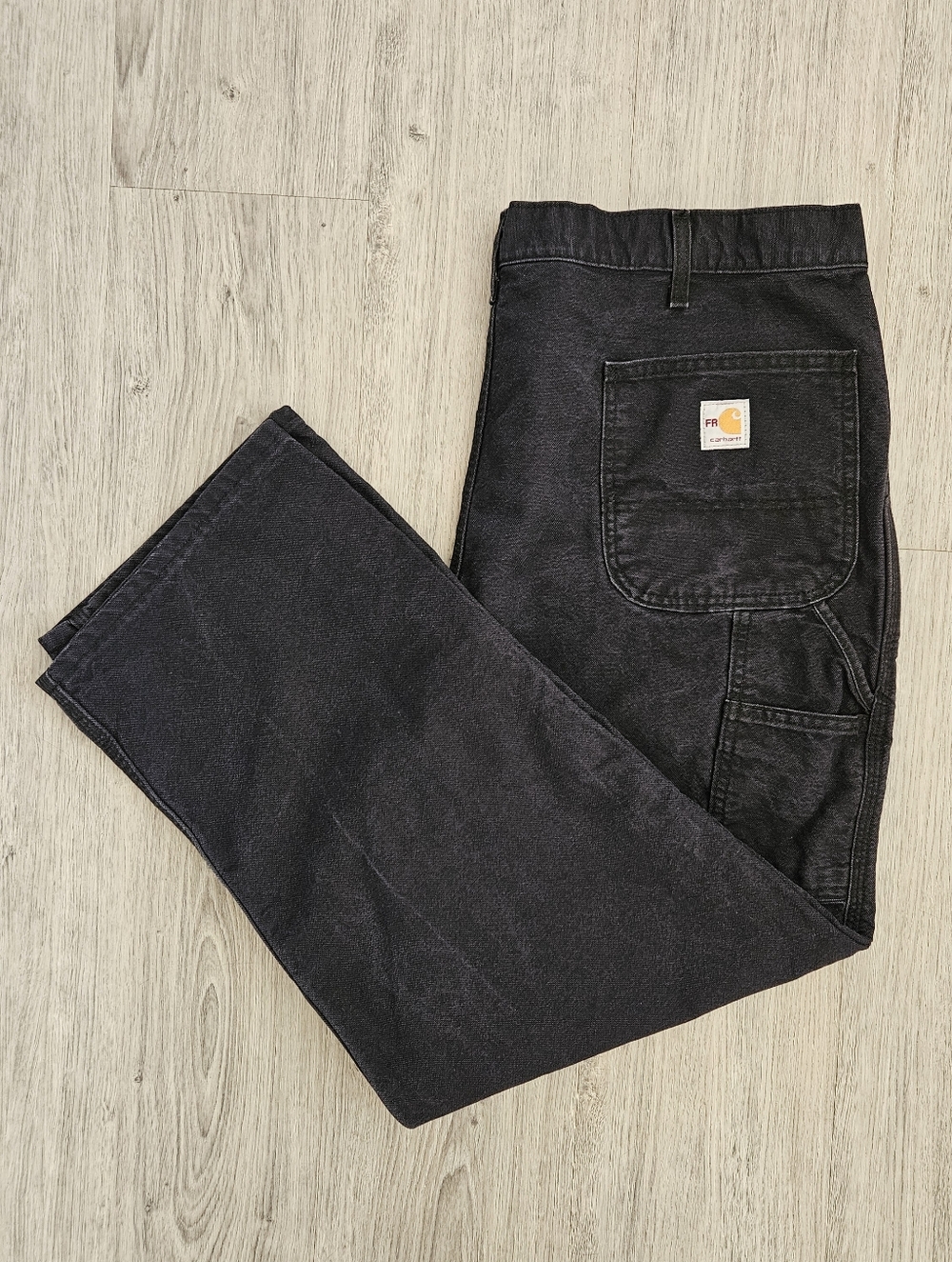 Carhartt 40x30 Men's Dark Navy CAT2 Straight-Leg Duck Work Pants